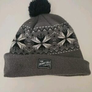 Benny Gold San Francisco‎ Beanie Toboggan Gray  Patterned